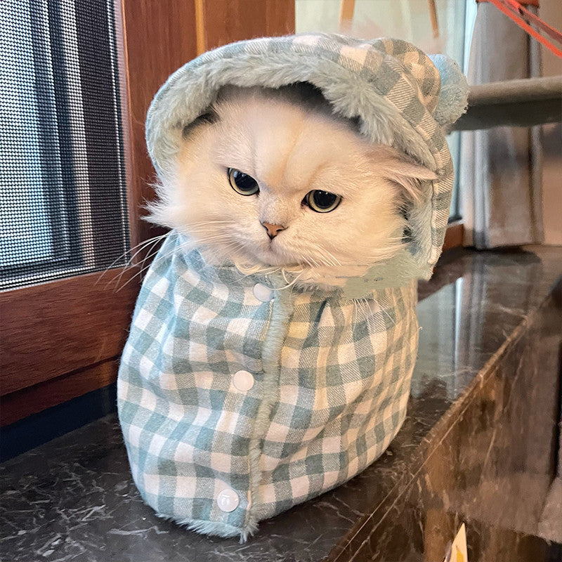 Pet Blanket Cape for Cats and Small Dogs